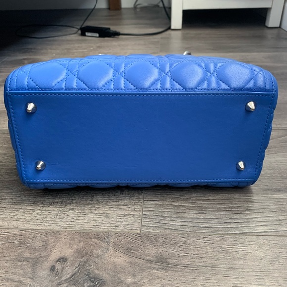 SOLD ON IG Lady Dior Medium in Royal Blue SHW - Picture 8 of 8